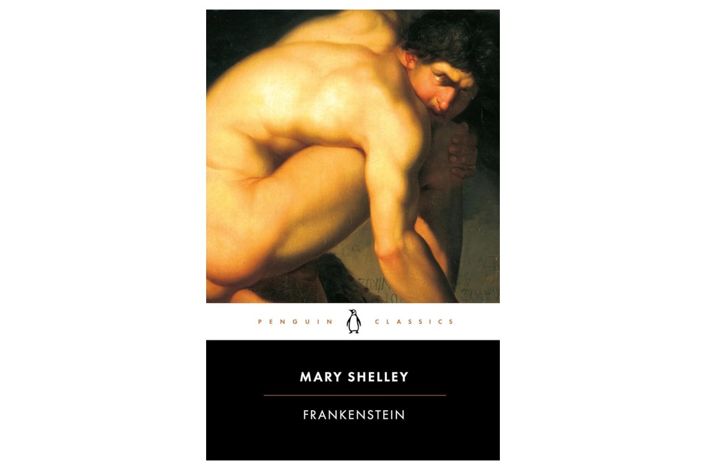 Mary Shelley Franken Franken Frankenh, frankenste musculoso, frankenste musculoso con frankensteis musculoso y expresiones de sufrimiento.