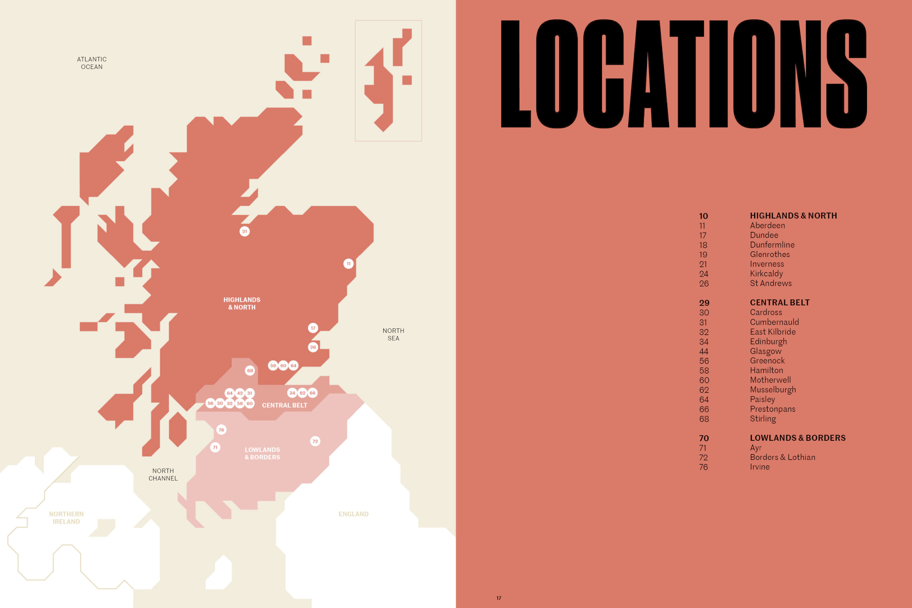 Un cruel mapa de Escocia