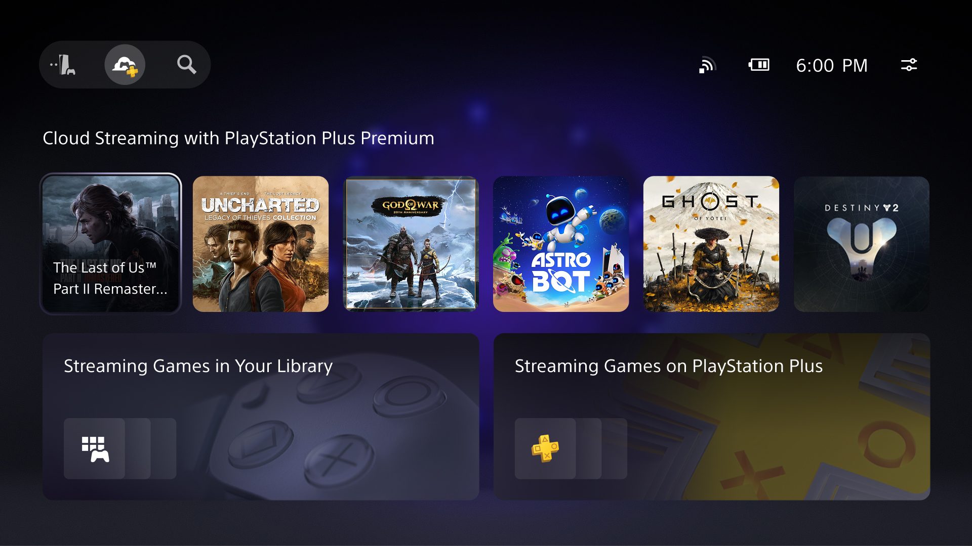 Visualización de la pantalla de la interfaz de usuario de PS PORTAL que muestra la pantalla facial