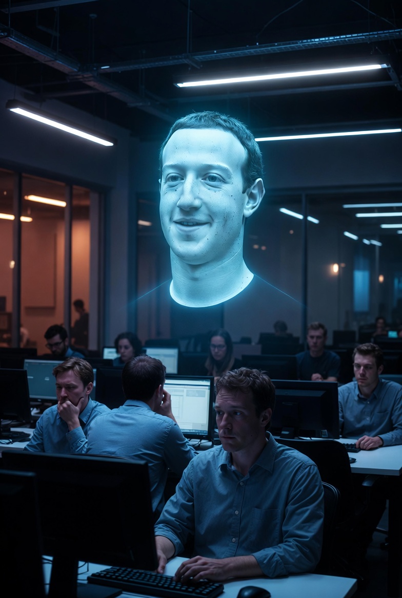 Mark Zuckerberg está construyendo su propio clon de inteligencia artificial, y esta vez podría responder
